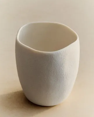 Zara Home стакан для ванной комнаты, керамика, белый · 4517/104