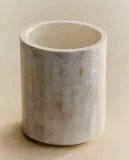 Zara Home стакан для ванной комнаты, камень, светло-бежевый — фото 1
