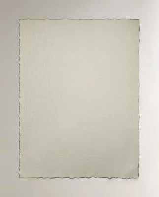 Zara Home плед из хлопка, бежевый