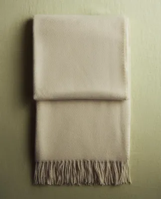 Zara Home плед из полиэстера, экрю, 140x190 см · 3367/004
