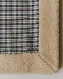 Zara Home плед из хлопка, синий, в клетку, 90x120 см — фото 1