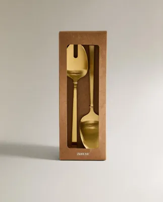 Zara Home набор столовых приборов из нержавеющей стали, цвет золотой · 7252/320