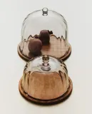Zara Home сервировочная подставка из стекла, цвет коричневый, 20.5 см — фото 1