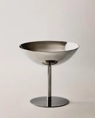 Zara Home бокал из нержавеющей стали, цвет серебристый, 12.8 см