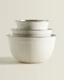Zara Home миска из нержавеющей стали, цвет кремовый, 17.7 см — фото 4