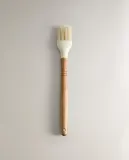 Zara Home кулинарная кисть из дерева, цвет кремовый — фото 5