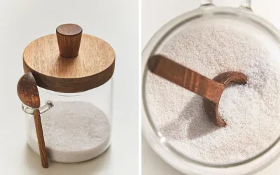 Zara Home сахарница из боросиликатного стекла, цвет бежевый, 15 см