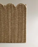 Zara Home Корзина из плетёной бумаги, цвет бежевый, 50 см — фото 8