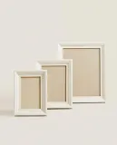 Zara Home Фоторамка из стекла, цвет белый, 19 см · 7367/045 — фото 4