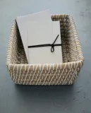 Zara Home Корзина изо льна, цвет разноцветный, 20 см — фото 1