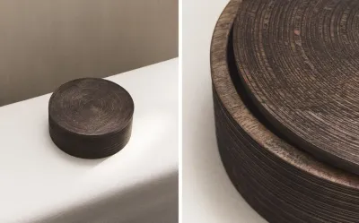 Zara Home Коробка для хранения из дерева, цвет коричневый, 16 см