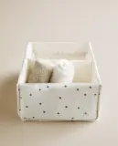 Zara Home Корзина из хлопка, цвет бежевый, 30 см — фото 1
