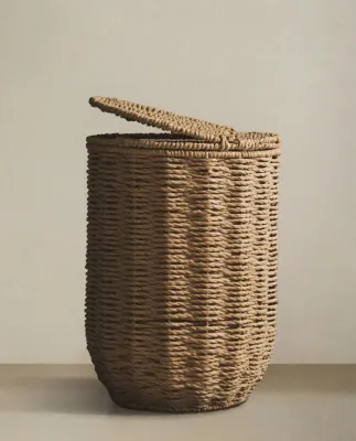 Zara Home Корзина из металла, цвет бежевый, 31 см