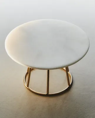 Zara Home Подсвечник из нержавеющей стали, цвет золотой, 12.5 см