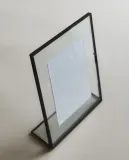 Zara Home Фоторамка из стекла, цвет чёрный, 20 см — фото 1