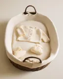 Zara Home Корзина из ротанга, цвет коричневый, 74 см — фото 1