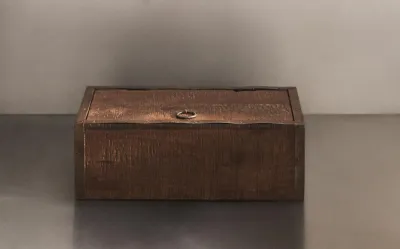 Zara Home Коробка для хранения из дерева, цвет коричневый, 26.5 см