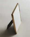 Zara Home Фоторамка из нержавеющей стали, цвет золотой, 18 см — фото 1