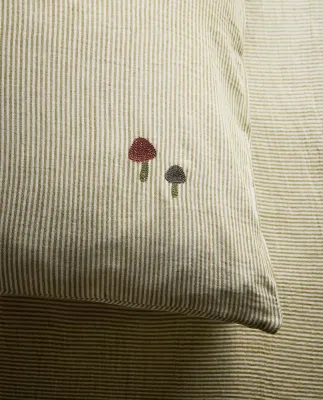 Наволочка Zara Home муслин, хлопок 100%, в полоску, 2600/091