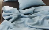 Простыня Zara Home хлопок, лён 100%, однотонный, 3110/089 · арт. 3110/089 — фото 4