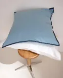Наволочка Zara Home хлопок, лён 100%, однотонный, 4126/091 — фото 1