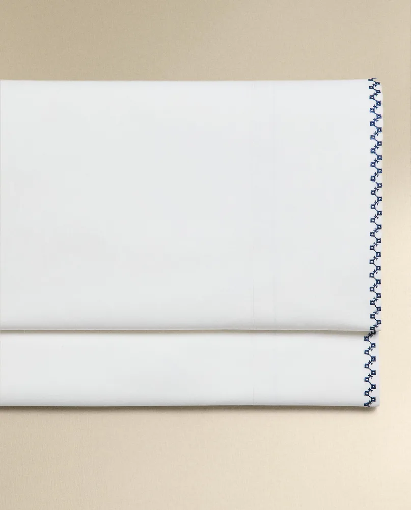 Простыня Zara Home, хлопок 100%, с геометрическим принтом, 4121/089