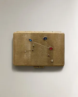 Зеркало Zara Home, 7х9.5х1 см, латунь, 6893/106
