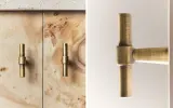 Мебельная ручка Zara Home, 3х4.5х1.5 см, золотой, 2 шт., 1337/555 — фото 1