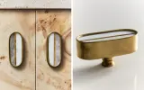 Мебельная ручка Zara Home, 2х5х5 см, золотой, 2 шт., 9399/555 — фото 1
