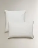 Наволочка Zara Home, лён 55%, хлопок 45%, однотонный, 2645/091 · арт. 2645/091-2 — фото 3