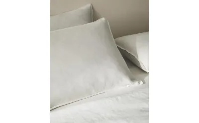 Наволочка Zara Home хлопок, лён 100%, однотонный, 7150/091