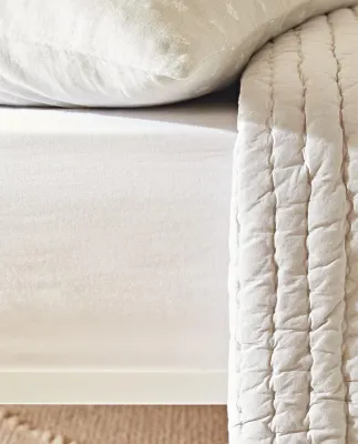 Простыня на резинке Zara Home, хлопок 100%, однотонный, 4611/900