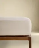 Простыня на резинке Zara Home сатин, хлопок 100%, однотонный, 0136/900 — фото 1