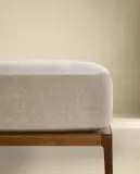 Простыня на резинке Zara Home, лён 100%, однотонный, 7180/900 — фото 1