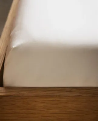 Простыня на резинке Zara Home, хлопок 100%, однотонный, 8610/900