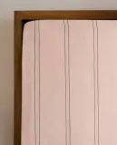 Простыня на резинке Zara Home, хлопок 100%, в полоску, 1612/900 — фото 1