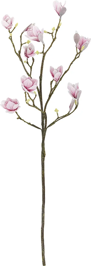 Искусственный цветок Магнолия Bloomingville magnolia, пластик, 125 см, розовый