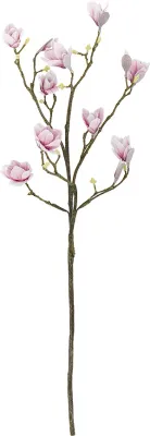 Искусственный цветок Магнолия Bloomingville magnolia, пластик, 125 см, розовый