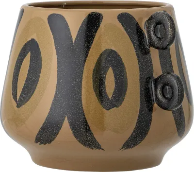 Кашпо Bloomingville Hayan, керамика, 18 см, коричневое