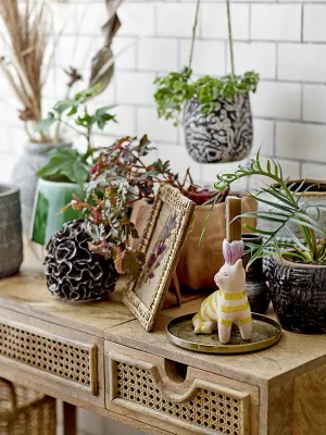 Кашпо Bloomingville Muan, керамика, 14 см, чёрное