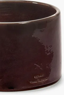 Кашпо serax vaso, керамика, коричневое · арт. fabr B7625014-807