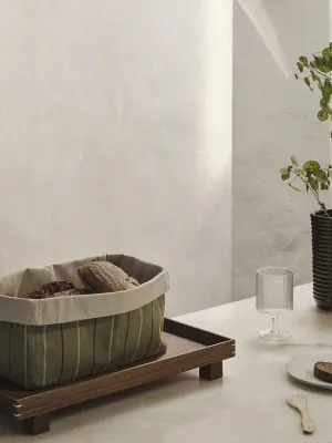 Корзина для хранения Ferm Living Ito, прямоугольная, хлопок, 30 30 см, зелёная