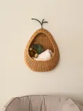 Корзина для хранения Ferm Living Pear, круглая, ротанг, 45,7 см, коричневая — фото 1