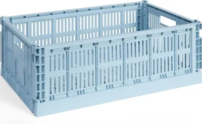 Корзина для хранения Hay Colour Crate, круглая, пищевой пластик, 34,5 см, синяя