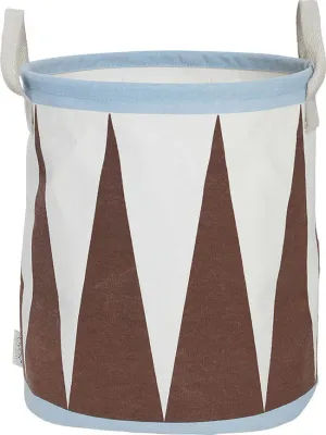 Корзина для хранения OYOY Christmas Drum, квадратная, хлопок, 32 32 см, коричневая