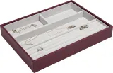Шкатулка для украшений Stackers Classic, прямоугольная, экокожа, 25 25 см, красная · арт. fabr 76866 — фото 1