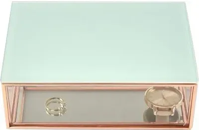 Шкатулка для украшений Stackers, прямоугольная, стекло, 18 12,5 см