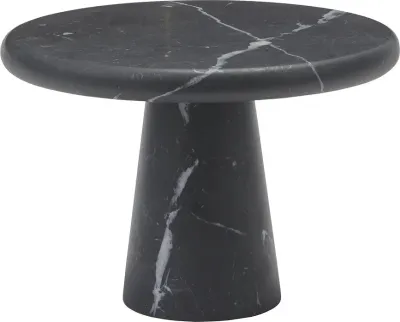 Подставка для украшений Aquanova Nero, круглая, камень, 20 см, чёрная