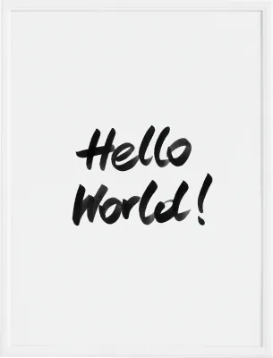 Панно Follygraph Hello World!, бумага, 70 50 см