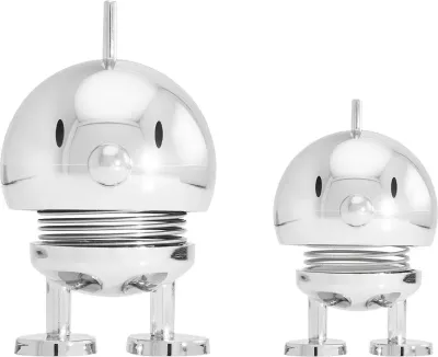 Набор статуэток Hoptimist Classic Bumble, 2 шт., пластик, 5,8 см, серебристая